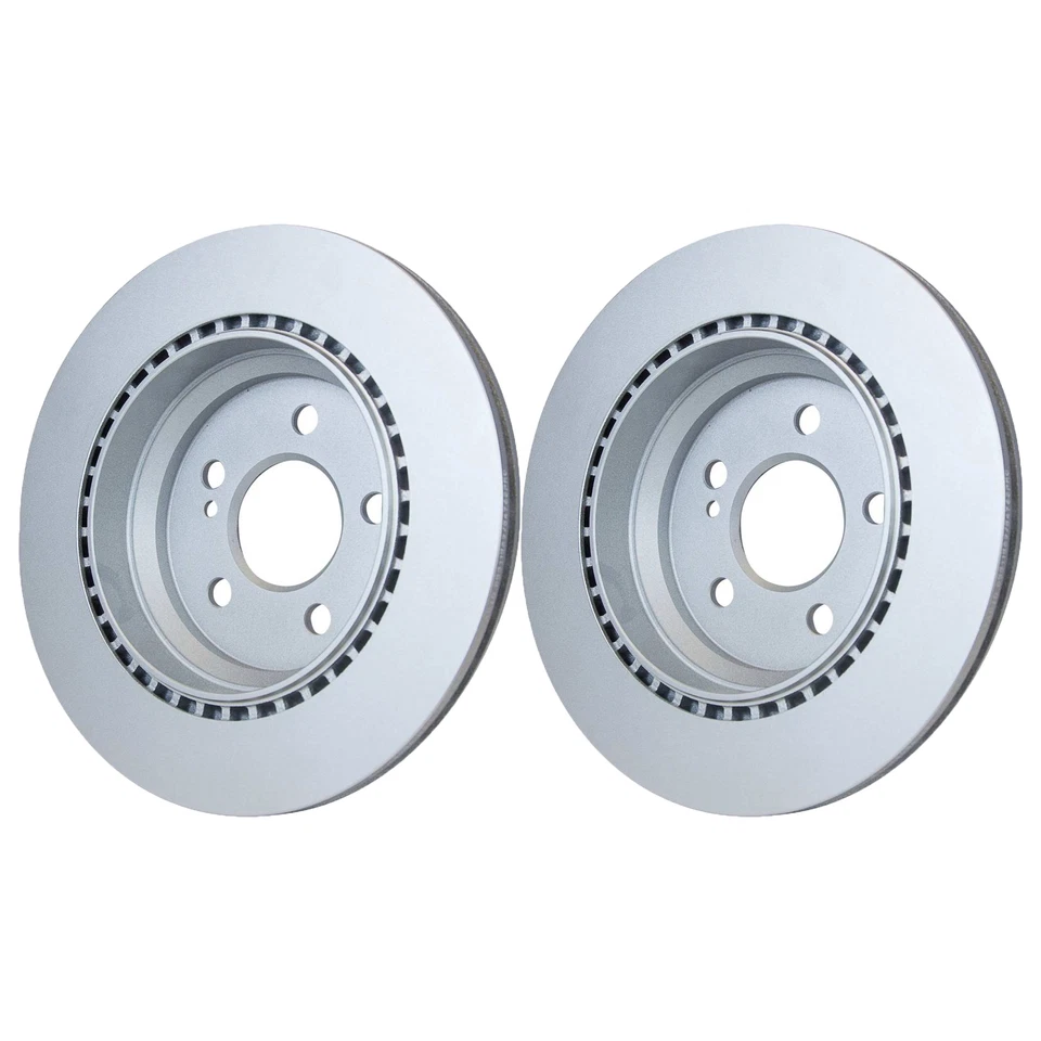 Juego de 2 rotores de disco de freno trasero originales para Mercedes S350 SL500 221423121207 OEM Foto 1 de 3