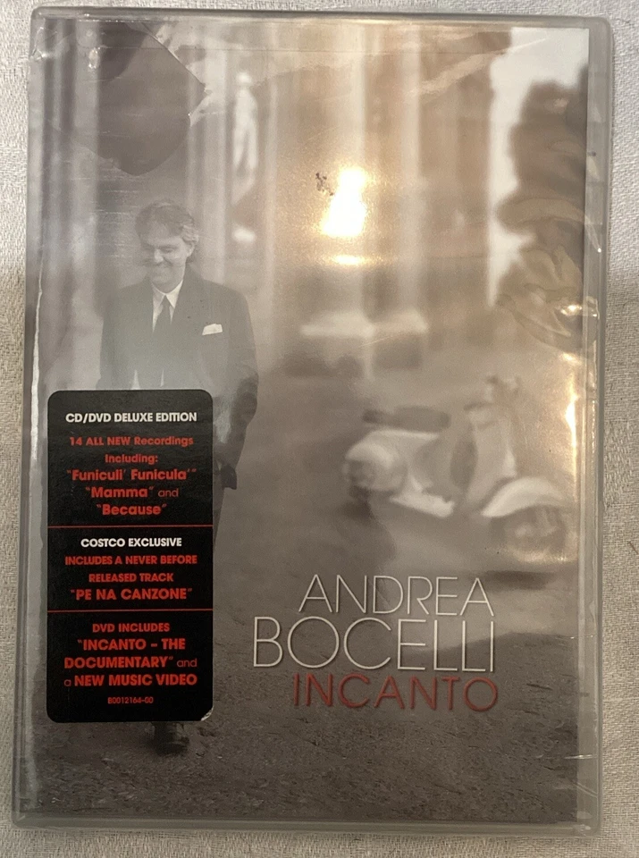 Andrea Bocelli CD DVD Combo Incanto 2008 Opera Clasical Singer Italian