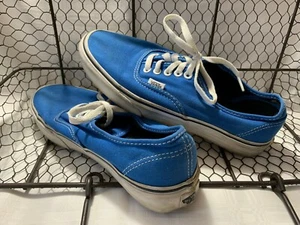 Vans Mens Blue White Sneakers size 8 - Picture 1 of 4
