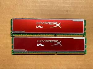 KINGSTON HYPERX BLU KHX16C9B1RK2/8 DDR3-1600 8GB (2X4GB) RAM F6-3(8) - Picture 1 of 2