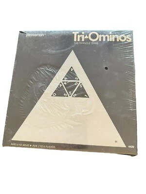 Vintage Pressman Tri-ominos The Triangle Domino Game # 4420 By Pressman Sealed - Image 1 of 2