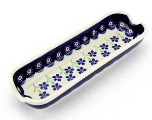 Polish Pottery Corn on the Cob Dish Handcrafted by Zaklady Boleslawiec Poland - Picture 1 of 5