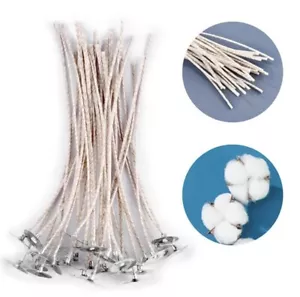 20 Pcs Quality Brown Pure Cotton Soy Wax Candle Wick 15cm For Containers - Picture 1 of 3