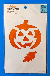 Halloween Otoño Plantilla Jack-O-Lantern Calabaza De Colección ArtLover Nuevo Antiguo Stock - Imagen 1 de 2