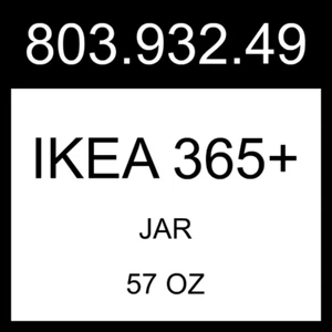 IKEA IKEA 365+ Jar Round/glass 57 oz 803.932.49 - Picture 1 of 1