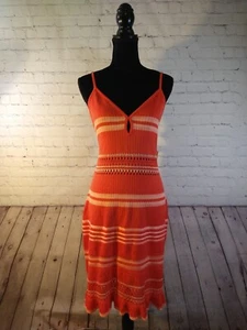 Neu mit Etikett Damen MADDEN NYC rosa & orange Strickpullover SOMMERKLEID - Größe XXL - Bild 1 von 17