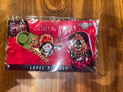 Juego de prendedores de solapa QMx Escuadrón Suicida (Diablo, Katana, Killer Croc) Metalworks Foto 1 de 2