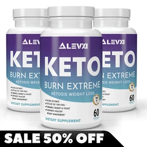 KETO FAT BURNER EXTREME Weight Loss Slim Diet Pills STRONGEST Legal Fat Burner - Picture 1 of 4