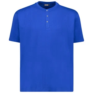 Camiseta Hombre Serafino Manga Corta Cuello Redondo con Botones Tallas Mayores XXL-10XL - Imagen 1 de 19