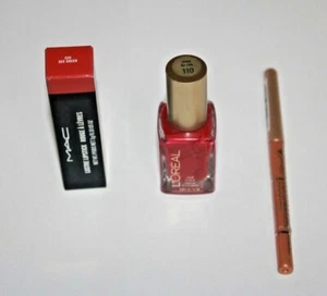 MAC LUSTRE Lipstick 520 SEE SHEER full size 0.10oz New in Box Authentic + GIFT - Picture 1 of 2