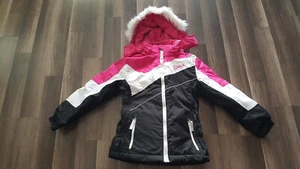 Weatherproof girls Size M 10/12 removable faux fur hood & liner jacket - Picture 1 of 21