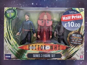 Doctor Who Series 3 Figure Set Tesco UK Exclusive Captain Jack Time Lord Korwin - Picture 1 of 4
