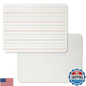 Charles Leonard Dry Erase Board, Two Sided, Lined/Plain, 9" x 12" (35120) - Picture 1 of 5