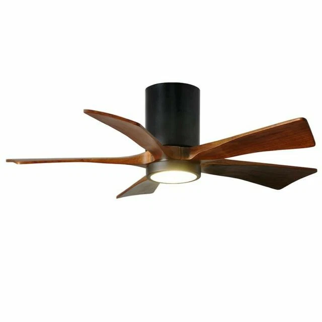 Matthews Fan Company IR5HLK-BK-WA-42 Irene Indoor Ceiling Fan Matte Black Walnut - Image 1 of 1