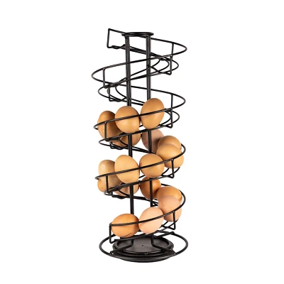Spiral Egg Holder Kitchen Rack Egg Helter Skelter Up To 32 Eggs M&W - Image 1 of 4