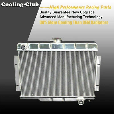 Radiador KKS de aluminio Fit 72-86 Jeep Series CJ SOLO 3 filas para motores Chevy Foto 1 de 4