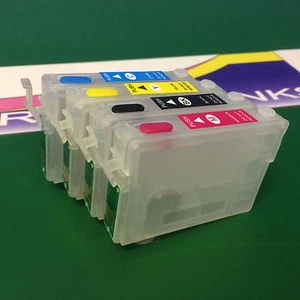 Set Empty Refillable Cartridges Epson XP302 XP305 XP312 XP315 XP322 XP325 XP402 - Picture 1 of 4