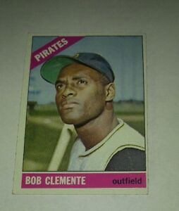 1966 Topps BOB Roberto CLEMENTE Baseball Trading Card EX 5.0 Pirates HOF