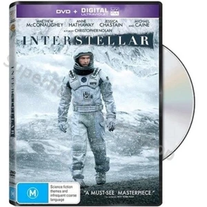 Interstellar (DVD 2014) PAL Region 4 (Matthew McConaughey, Anne Hathaway) SEALED - Picture 1 of 5