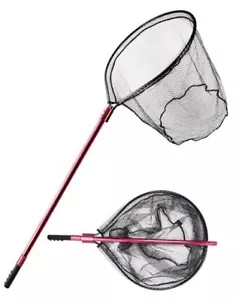 Fishing Net Large Fishing Net with Handle Landing Nets for Saltwater Red, XL - Picture 1 of 7