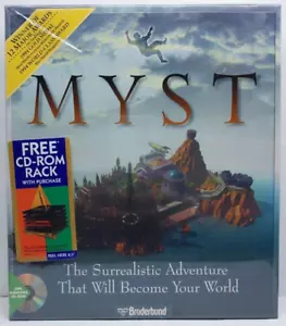 Vintage 1994 MYST Broderbund Windows PC CD-ROM Big Box Game *New Factory Sealed* - Picture 1 of 9