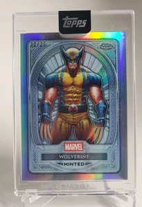 2025 Topps Marvel Mint #102 WOLVERINE Platinum Chrome encased #20 of 25 SSP! - Picture 1 of 7