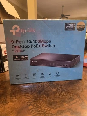 TP-LINK TL-SF1009P 9-Port 10/100Mbps Desktop Switch with 8-Port PoE+ 0160600208 - Image 1 of 4