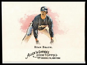 2008 Topps Allen & Ginter #180 Ryan Braun - Picture 1 of 2