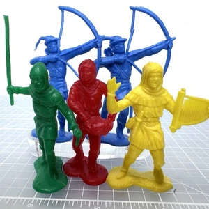 Louis Marx Re-cast Sherwood Forest Robin Hood Merrymen Medieval Figure Miniature - Picture 1 of 8