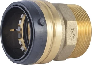SharkBite Adattatore MNPT Push-to-Connect Ottone Raccordo Idraulico PEX Rame (1-5) - Foto 1 di 4