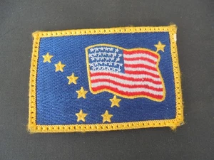 Alaska Air National Guard Star Flag Patch Hook Back - Picture 1 of 2