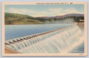 Postal Overflow Gilboa Dam Catskill Mountains Nueva York NY - Imagen 1 de 2