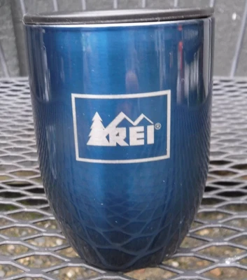 REI Azul Acero Inoxidable Doppio Espresso Vaso Taza con Tapa Foto 1 de 4