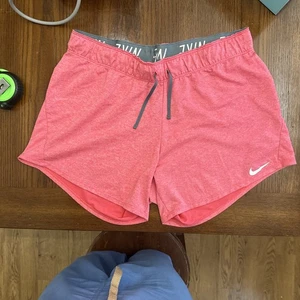 Nike Damen Dri-Fit Laufshorts, rosa & grau Kordelzüge, Größe M - Bild 1 von 10