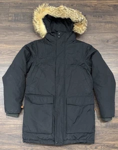 Woolrich Patrol 650 Down Parka Coyote Fur Trim Hood Coat Jacket Men’s SMALL S - Picture 1 of 21