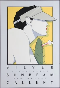Patrick Nagel Silver Sunbeam Gallery Serigrafía Original SIS 1979 Albuquerque Casi Nuevo - Imagen 1 de 2