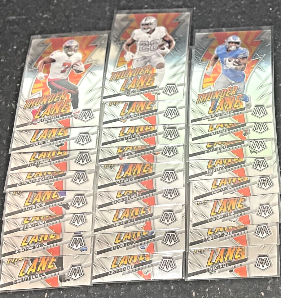 25 Card Complete Set - 2023 Panini Mosaic Insert Thunder Lane Harris Ackers Hall - Image 1 of 1