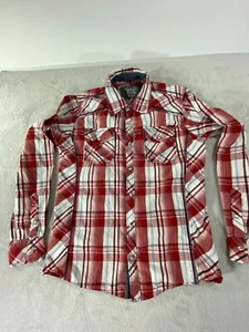 BKE Standard Fit Langarmhemd mit Knopfleiste, kariert, Größe S, gebraucht - Bild 1 von 17