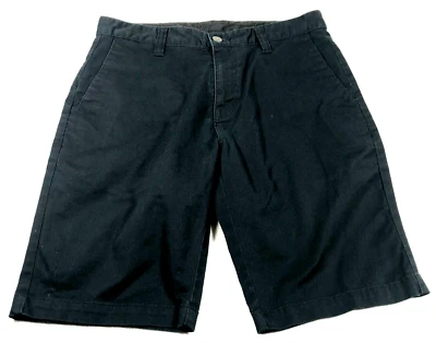 Volcom Mens Chino Shorts Sz 31 Blue High Rise Slash Pockets Stretch - Image 1 of 4