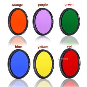 Full Color Filter 37 40.5 43 46 49 52 77mm for Nikon Canon DSLR Camera Lenses - Picture 1 of 15