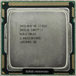 Intel Core i7-860 SLBJJ 2.80GHz (Turbo 3.46GHz) 8M 4-Core LGA-1156 Desktop CPU - Picture 1 of 2