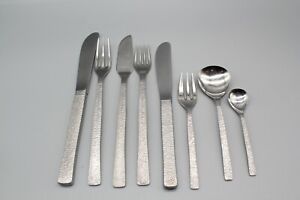 Viners of Sheffield bark texture cutlery designed by Gerald Benney 