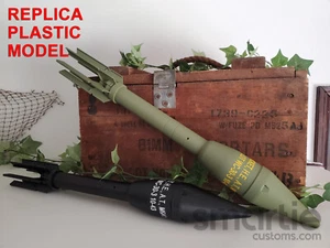 DUMMY M6A1 M7A1 60mm HEAT Bazooka Rocket Round - Accurate Size Plastic Replica - Picture 1 of 13