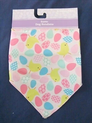 NUEVO Bandana de Pascua para Perro X-Pequeño/Pequeño Cuello Talla 8-11" Cierre de Gancho y Lazo Foto 1 de 4