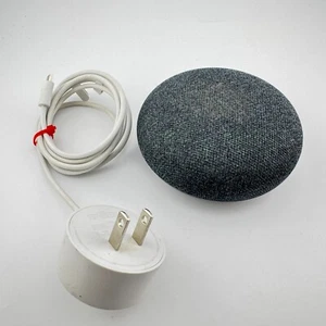 Google Home Mini 1st Gen Model H0A Grey & Orange, w/ Power Cord - Picture 1 of 3