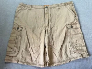 Lee Dungarees Shorts Mens 48 Beige Cargo Pocketed Belted Zip Button Men. - Picture 1 of 9