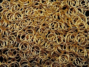 200 Pcs - 8mm Gold Plated Open Jump ring Connector Jewellery Findings G55 - Picture 1 of 1