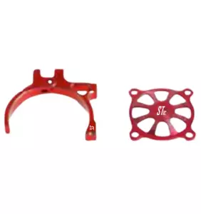 SpeedTek RC 36mm Aluminum Motor Side Mount Heat Sink With Cover (Red) - Picture 1 of 1
