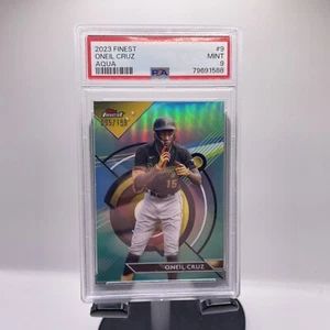 2023 Finest O’Neil Cruz Aqua PSA 9 San Diego Padres - Picture 1 of 2