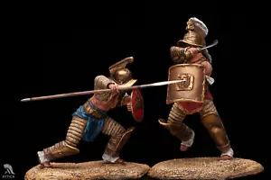 La battaglia dei gladiatori #1 54 mm soldato giocattolo dipinto | da collezione - Foto 1 di 4